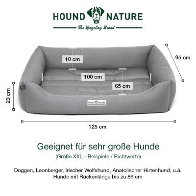 Thumbnail 7: HOUND&NATURE Öko-Hundebett BERN Hellgrau XXL