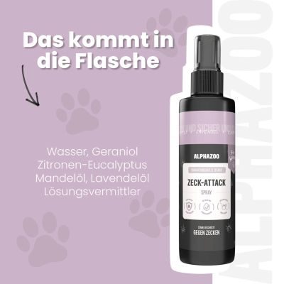 Thumbnail 6: ALPHAZOO ZeckAttack Zeckenspray für Hunde