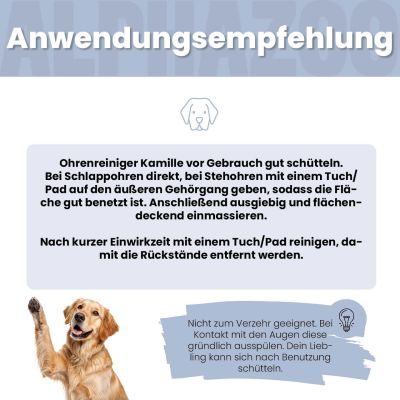 Thumbnail 5: ALPHAZOO Lauscher-Auf Ohrenreiniger für Hunde