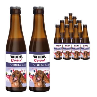 Thumbnail 7: TJURE TJURE Hund - Kalb mit Beeren 220 ml Flasche 12er Pack