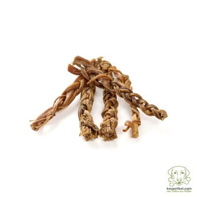 kauartikel.com Lamm-Ziemer, geflochten - hypoallergener Hunde-Kauartikel - Hunde-Snack - Kausnack - Leckerli