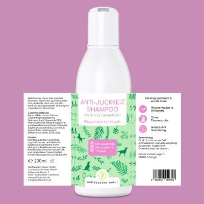 Thumbnail 6: Wolfsbacher Natur Happy Skin - Anti-Juckreiz Shampoo
