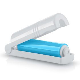 BluePet 3er-Set Mini Fusselrolle wiederverwendbar: Tierhaarentferner - Hundehaare, Katzenhaare, Fussel - Kleiderbürste für unterwegs in der Jackentasche to go