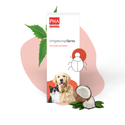 Thumbnail 1: PHA PetVet - PHA UmgebungsSpray für Hunde u. Katzen 150 ml - Parasitenschutz - mit pflanzlichen Wirkstoffen