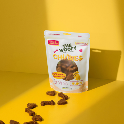 THE WOOFY Softer Hunde Huhn Snack mit 94% echtem Huhn Monoprotein