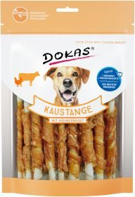 Dokas Kaustangen mit Hühnerbrust Zahnpflegesnack für Hunde 9x 200g Multipack