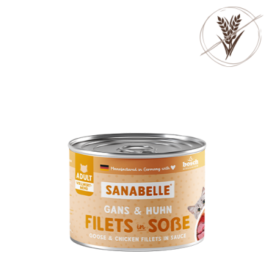 Sanabelle Sanabelle Nassfutter Filets in Soße Gans & Huhn