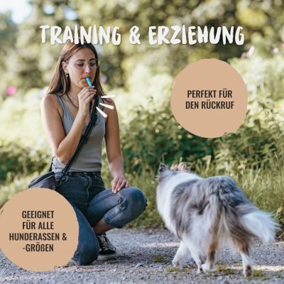 Thumbnail 5: Rudelkönig Rudelkönig Hundepfeife für Rückruf - Professionelle Trainingspfeife mit genormter Frequenz und Pfeifenband - Erziehungshilfen für Hunde