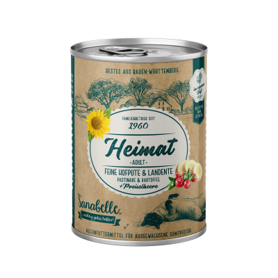 Sanabelle Heimat feine Hofpute – Katzenfutter – getreidefrei – 400g