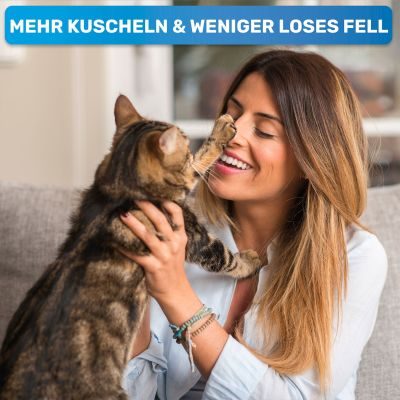 Thumbnail 5: BluePet Kurzhaar Unterfellbürste - Deshedder, Unterwollbürste für Hunde & Katzen im Fellwechsel - Entfernen von Unterwolle, Filz & Knoten - Unterwollkamm