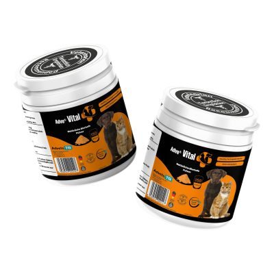 Thumbnail 1: Adve® Vital - Hochwertige Qualitäts-Bierhefe – für glänzendes Fell und bei Verdauungsproblemen – Hund und Katze - 150 g Dose