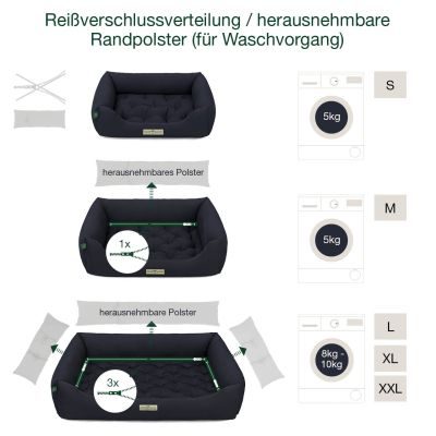 Thumbnail 8: HOUND&NATURE Öko-Hundebett ZUERICH Taupe M