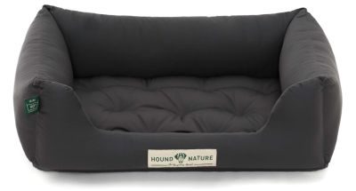 HOUND&NATURE Hundebett ZERMATT S dunkelgrau + wasserfestem Baumwoll-Matratzenüberzug