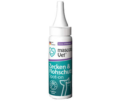 Thumbnail 1: mascota vet Zecken SpotOn, natürliches Zeckenmittel für Hunde & Katzen, Flo- und Milbenschutz, 50 ml