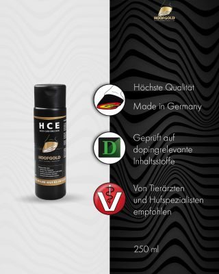 Thumbnail 6: Hoofgold HCE Hufreinigungs-Emulsion für Pferde - Ideal zur täglichen Reinigung & Pflege der Hufe - 250 ml