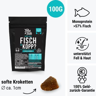 Tales & Tails Noch ganz Fisch im Kopp Softtrockenfutter - Probe 5er Paket