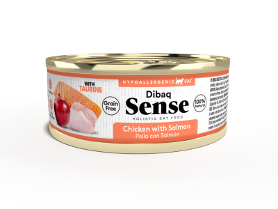 Dibaq Sense Nassfutter getreidefrei Huhn & Lachs 70g