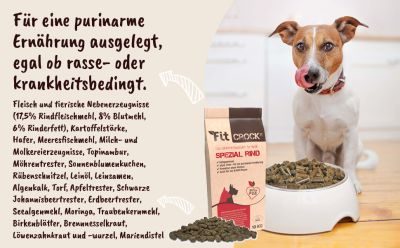 Thumbnail 5: Fit-CROCK® Spezial Rind 3 kg – Für purinarme Ernährung mit natürlicher Kraft