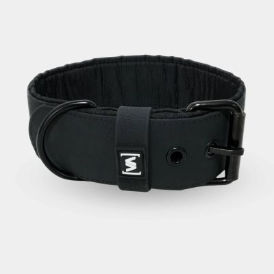 Vitomalia Wasserhalsband mit abstehender Innenfütterung Schwarz L / 4cm