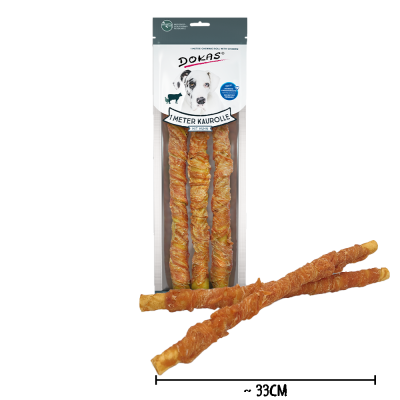 Thumbnail 5: Dokas 1 Meter Kaurolle mit Hühnerbrust 8x 315g Multipack