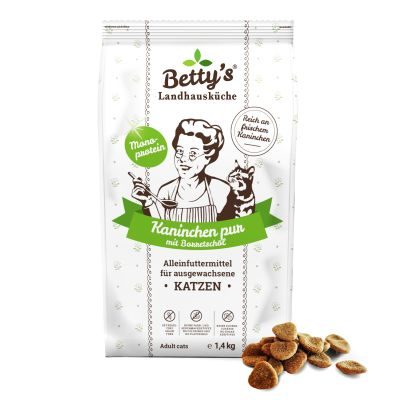 Thumbnail 3: Betty's Landhausküche Betty's Landhausküche für Katzen Trockenfutter Kaninchen pur 1,4 kg