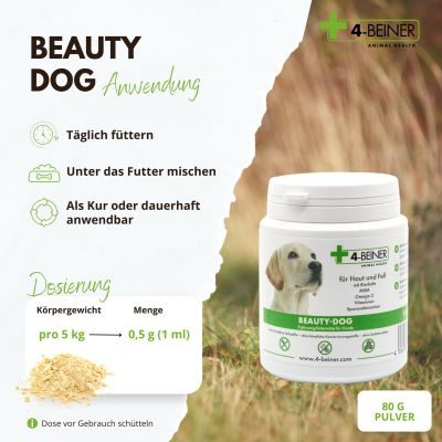 Thumbnail 6: 4-Beiner PetVet - 4-BEINER BEAUTY-DOG - Nahrungsergänzung - Futterergänzung für Hunde