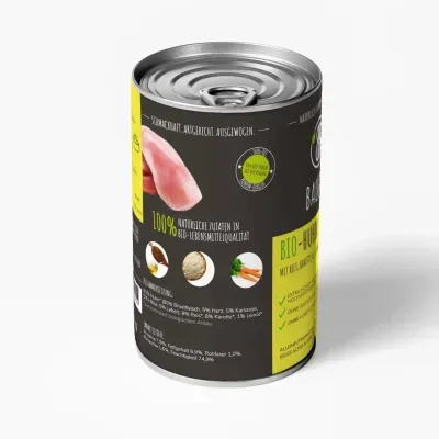 Thumbnail 3: Baluna Bio-Huhn mit Reis, Karotte & Leinöl 400g