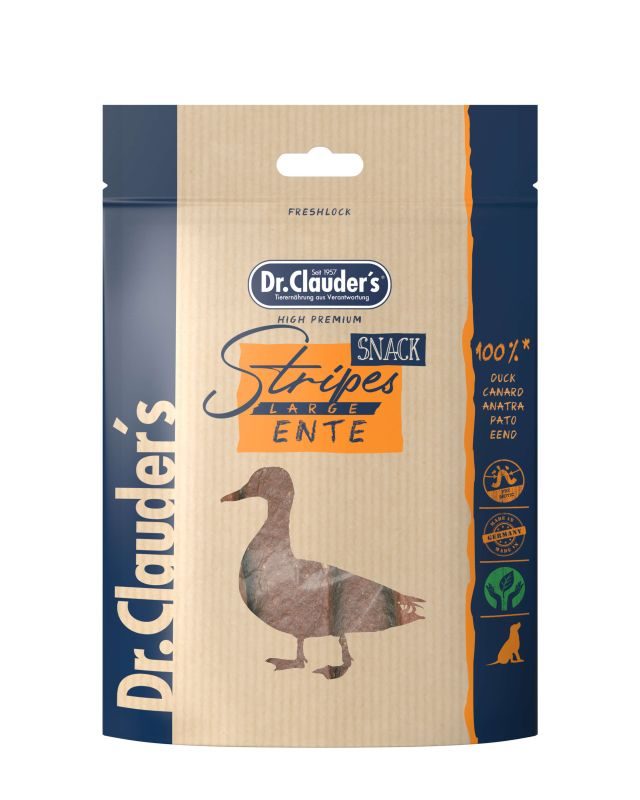Dr.Clauder’s Dr.Clauder´s Stripes Snack Ente Large 80g