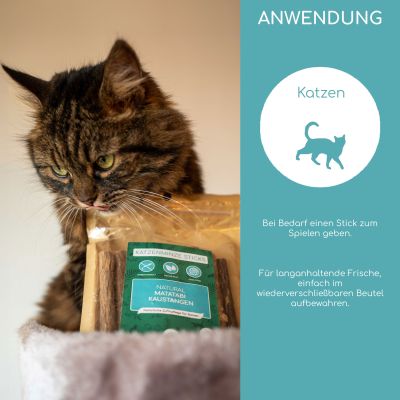 Thumbnail 4: Wolfsbacher Natur Matatabi Minze Sticks für Katzen