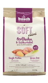 bosch Tiernahrung HPC SOFT Mini Perlhuhn & Süßkartoffel – Trockenfutter – 2,5kg