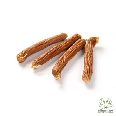 kauartikel.com Bockwurst-Lachs - Hunde-Kauartikel - Hunde-Snack - Kausnack - Fisch-Leckerli