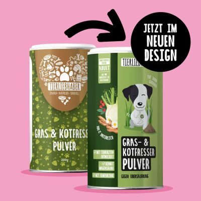 Thumbnail 4: Tierliebhaber Gras & Kotfresser Pulver - Natürliche Hilfe bei Sodbrennen sowie Gras- und Kotfressen