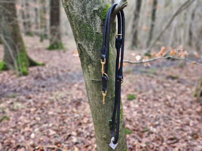 Thumbnail 3: ammi® for Dogs Hirschlederleine verstellbar Gr. 220 cm / 12 mm / Schwarz