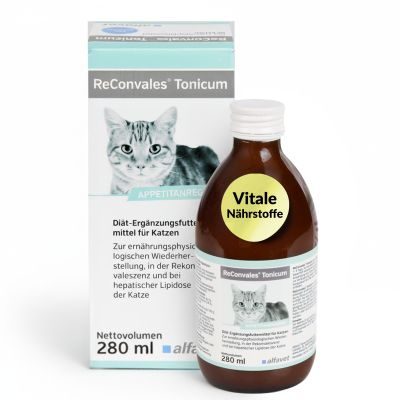 Thumbnail 1: alfavet ReConvales Tonicum Katze appetitanregendes Ergänzungsfuttermittel zur Rekonvaleszenz und bei Untergewicht 280 ml