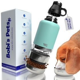 Bobi´s Pets Bobi´s 4-in-1 Trinkflasche für Hunde - Türkis