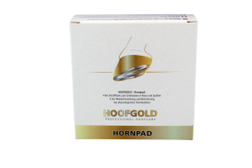 Hoofgold Hornpad für Pferde - Strahlpflege bei Strahlfäule, zum Eindrücken in die Strahlfurche, Inhalt 10 Pads