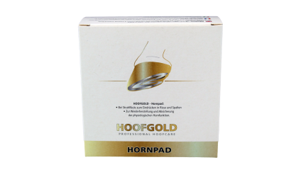 Thumbnail 1: Hoofgold Hornpad für Pferde - Strahlpflege bei Strahlfäule, zum Eindrücken in die Strahlfurche, Inhalt 10 Pads