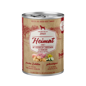 bosch Tiernahrung Heimat Regionales Landrind – Getreidefreies Nassfutter – 400g