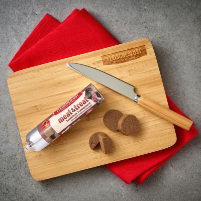 Thumbnail 4: Fleischeslust meat & treat Büffel 12 x 80 g Trainingswurst