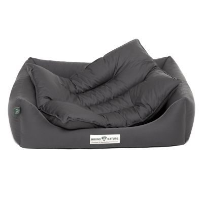 Thumbnail 2: HOUND&NATURE SET: Hundebett LUZERN M dunkelgrau+ wasserfestem kuscheligen Fleece-Matratzenüberzug