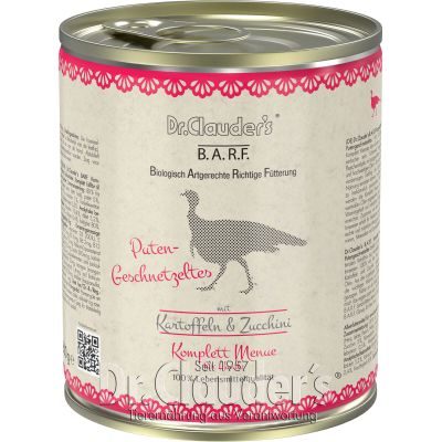 Dr.Clauder’s Dr.Clauder´s B.A.R.F. Komplett Menue Putengeschnetzeltes 800g
