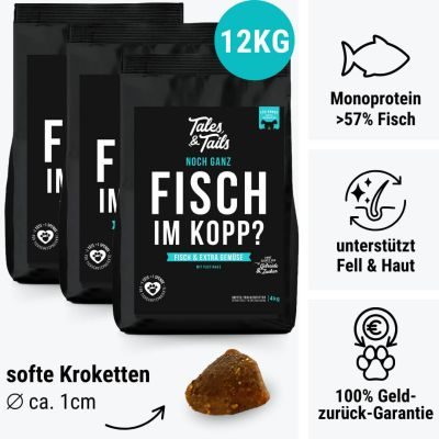 Thumbnail 2: Tales & Tails Noch ganz Fisch im Kopp Softtrockenfutter - 12 kg (3x4 kg)