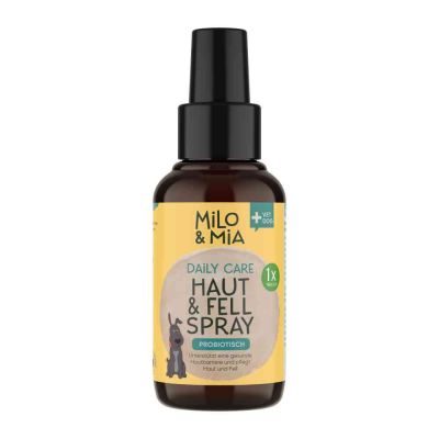 Bild 1 von 1: Milo & Mia Daily Care Haut & Fell probiotisches Pflegespray für Hunde, Photosynthesebakterien stabilisieren die Hautflora, Pflege ohne Chemikalien (2x100ml)