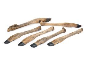 Kaureks Natur Hundeleckerlies Rehunterbein mit Fell 6 Stk