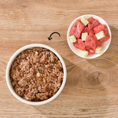 Thumbnail 2: Dogs'n Tiger Adult Premium Hundefutter, Abendbrot, Nassfutter, Getreidefrei, Lamm, Pastinake & Gesund-Kräuterpaket, 800g