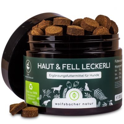 Wolfsbacher Natur Haut & Fell Snacks für Hunde