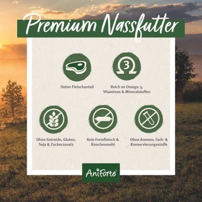 Thumbnail 4: AniForte Nassfutter JuniorMenue – "Feines Rind mit Süßkartoffeln"