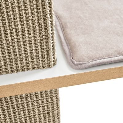 Thumbnail 7: stylecats® Kratzbaum Clu 3 Liegeflächen beige mit Kratzfläche Cozy beige, 145 cm