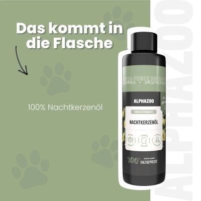 Thumbnail 4: ALPHAZOO Nachtkerzenöl für Hunde