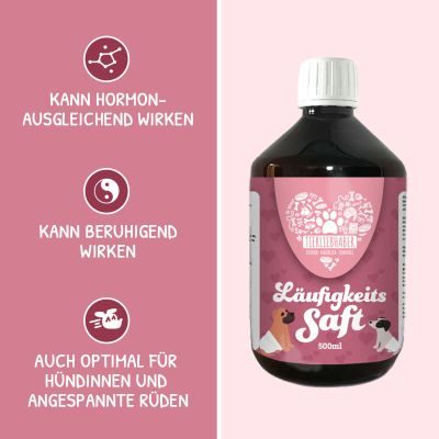 Thumbnail 1: Tierliebhaber Läufigkeitssaft für Hunde - Natürliche Hilfe bei Läufigkeit & Scheinschwangerschaft